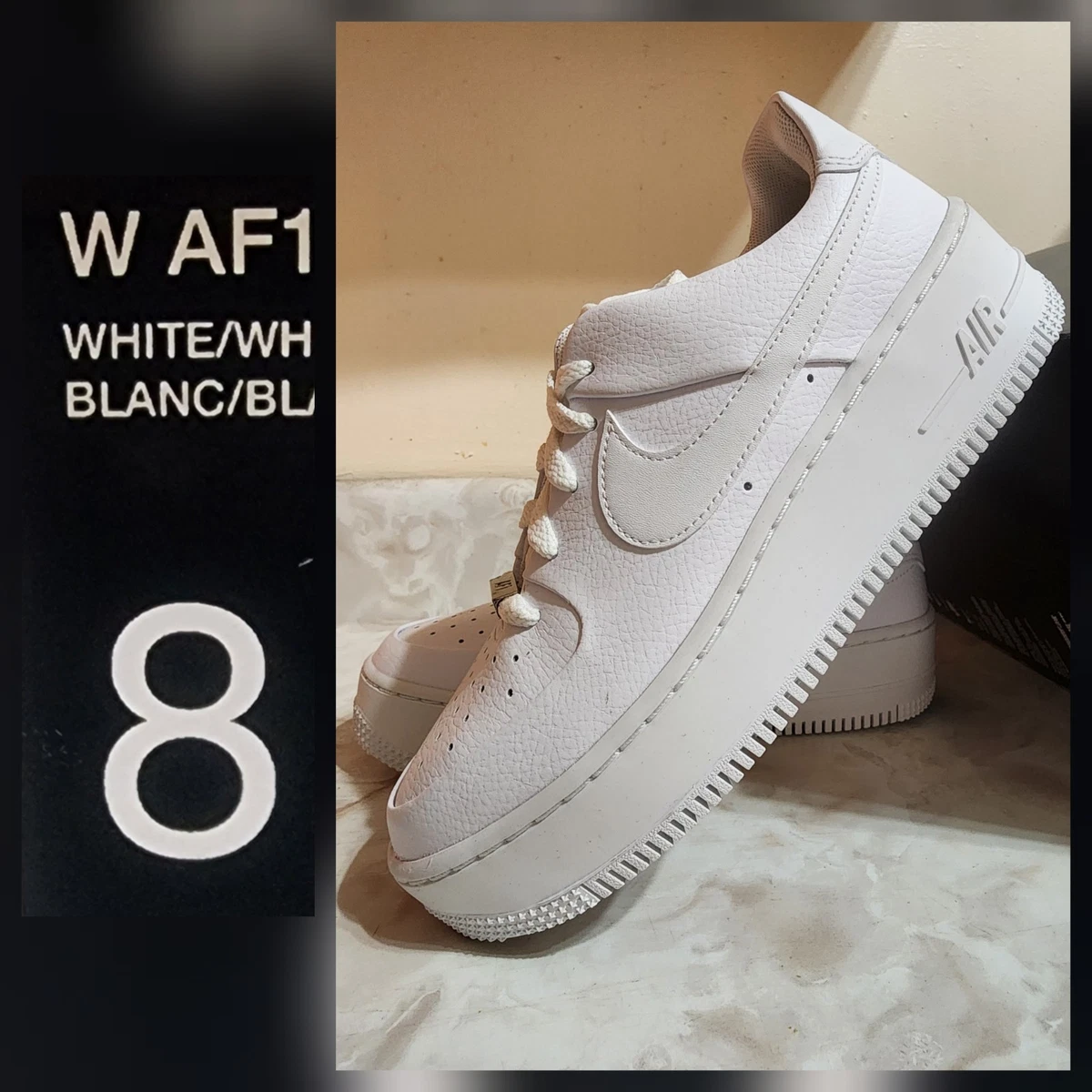 Nike Air Force 1 Sage White for sale | eBay