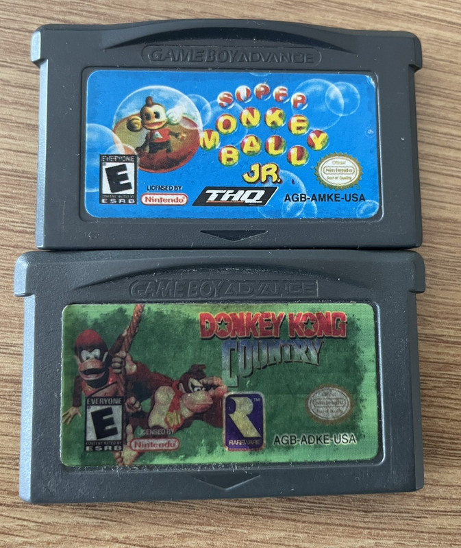 Super Monkey Ball Jr & Donkey Kong Country Nintendo Game Boy Advance GBA
