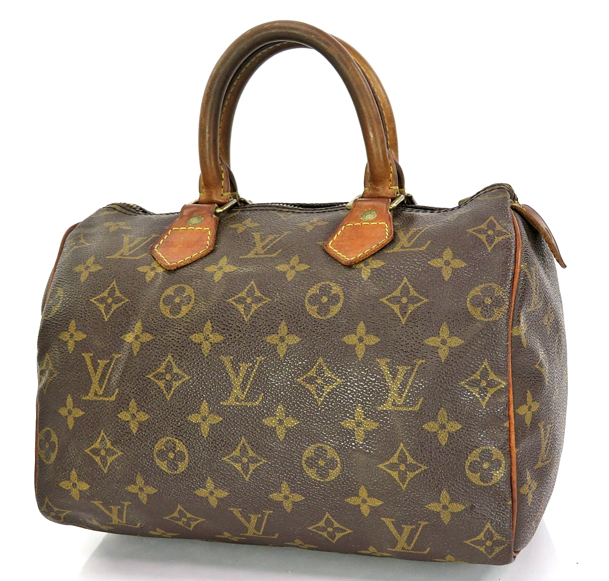 Authentic LOUIS VUITTON Speedy 25 Monogram Boston Handbag Purse