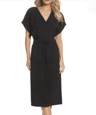 NWT Felicity & Coco Rita Dolman Sleeve Wrap Dress Black M