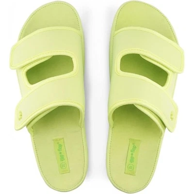 Chanclas de mujer gancho y bucle flor verde lima claro 39 - Imagen 1 de 4