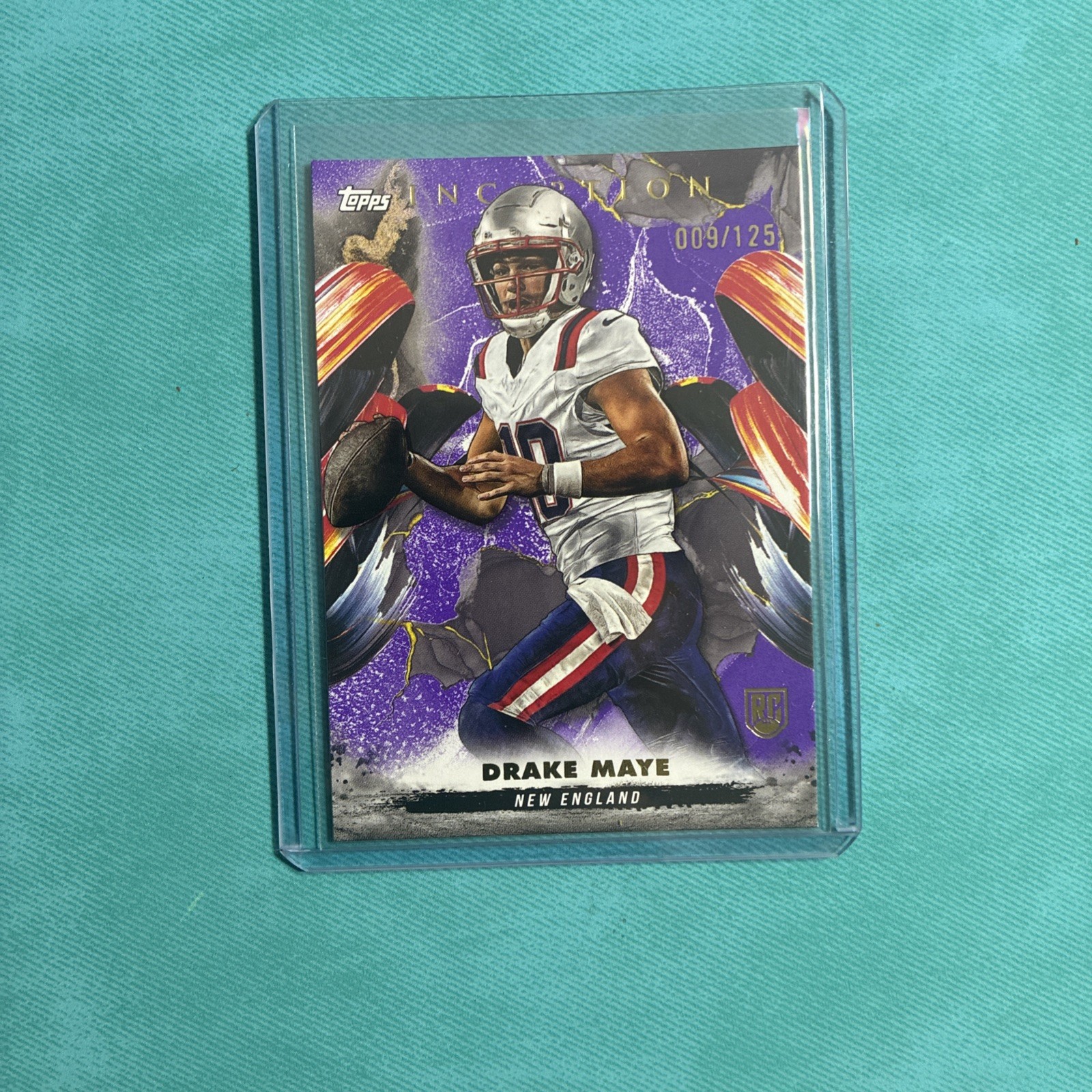 2024 Topps Inception Purple /125 Drake Maye #158 Rookie RC