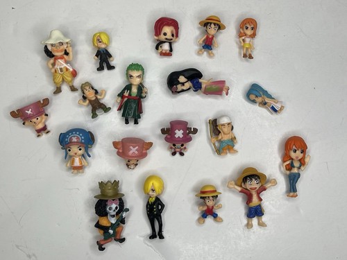 Japan One piece Zoro Sanji Mr. Luffy Nami Chopper Usopp Figure Toy Lot Of 19 - Picture 1 of 7