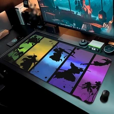 40*90cmAnime Hot Blood Large Gaming Mouse Pad - Non-Slip Rubber Base, Smooth Sur