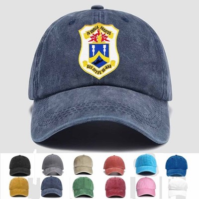 Custom Embroidered Hat DD-880 USS Dyess In Omnia Paratus, Trucker Hat, Gift Idea