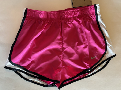 Nike DriFIT Womens Running Shorts MEDIUM Vivid Pink Tempo Jogging 831558-616 NWT - Picture 2 of 10