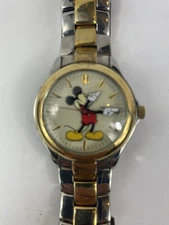 Disney Mickey Mouse Watch Stainless MU0929 Seiko Water Resistant Needs Battery