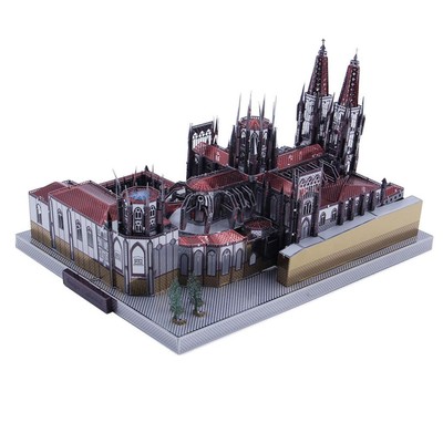 3D Metall Modellbausätze 229 Teile Puzzle, berühmte Architektur Burgos Kathedrale