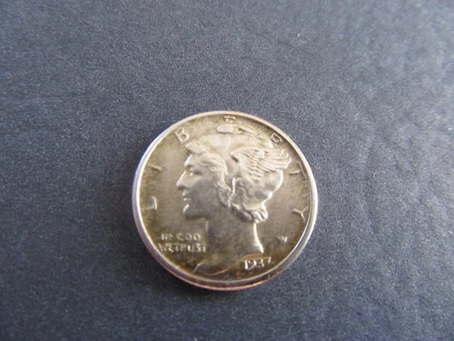 1937-P  Mercury Dime In Uncirculated Condition  Auctual Coin) [.900 Silver]