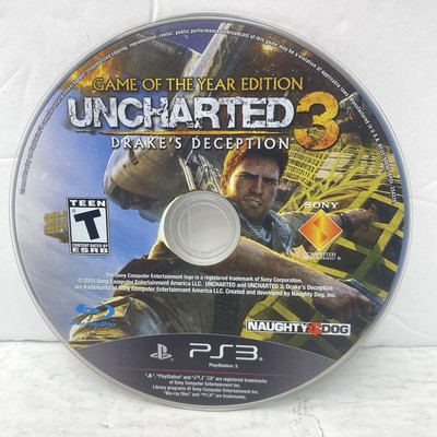 Uncharted 3: Drake's Deception - GOTY Edition - PS3 - DISC ONLY