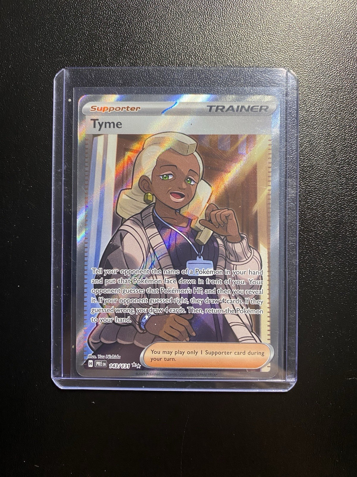 Tyme Full Art 143/131 - Pokémon / Prismatic Evolutions - NM Fresh