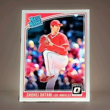 2018 Shohei Ohtani Panini Donruss Rated Rookie(Pitching) Variation #176