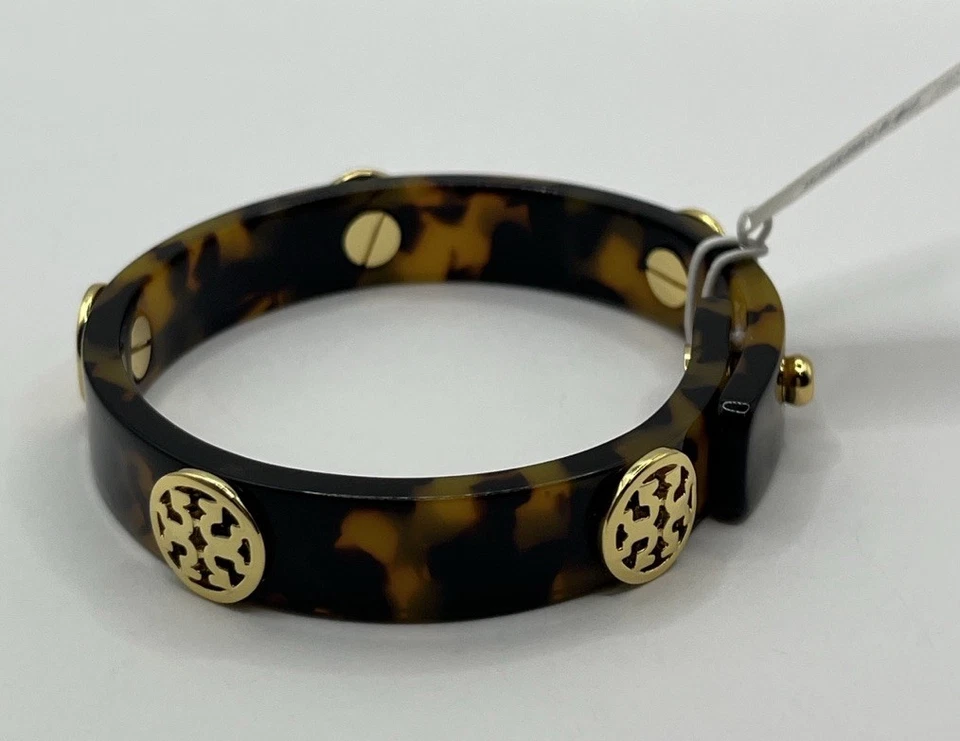 Tory Burch Tortoise Logo Medallion Bracelet NWT - Image 2 of 4