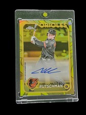 2024 Topps Gilded Chrome Adley Rutschman #CGA-AR Yellow RayWave 16/75