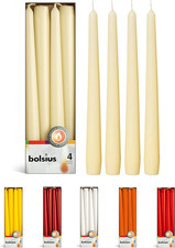 BOLSIUS Unscented 10-Inch Ivory Dinner Candle...