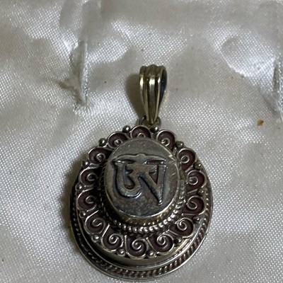 Vintage OM Pendant Prayer Box