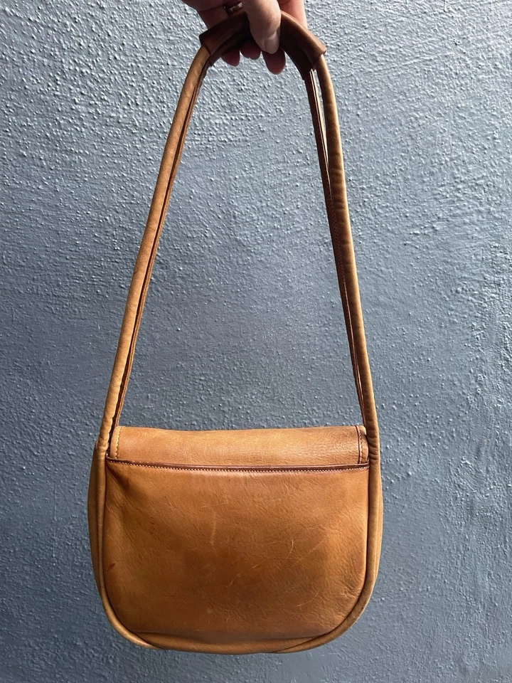 Bolso Polea COACH Pre Creed Vintage Años 60/70 Bonnie Cashin Estilo Bronceado Británico #9240 Foto 4 de 4