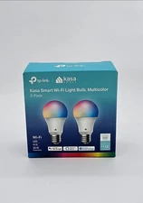 Kasa Smart Light Bulbs, Full Color Changing Dimmable Smart WiFi Bulbs, 2 Pack