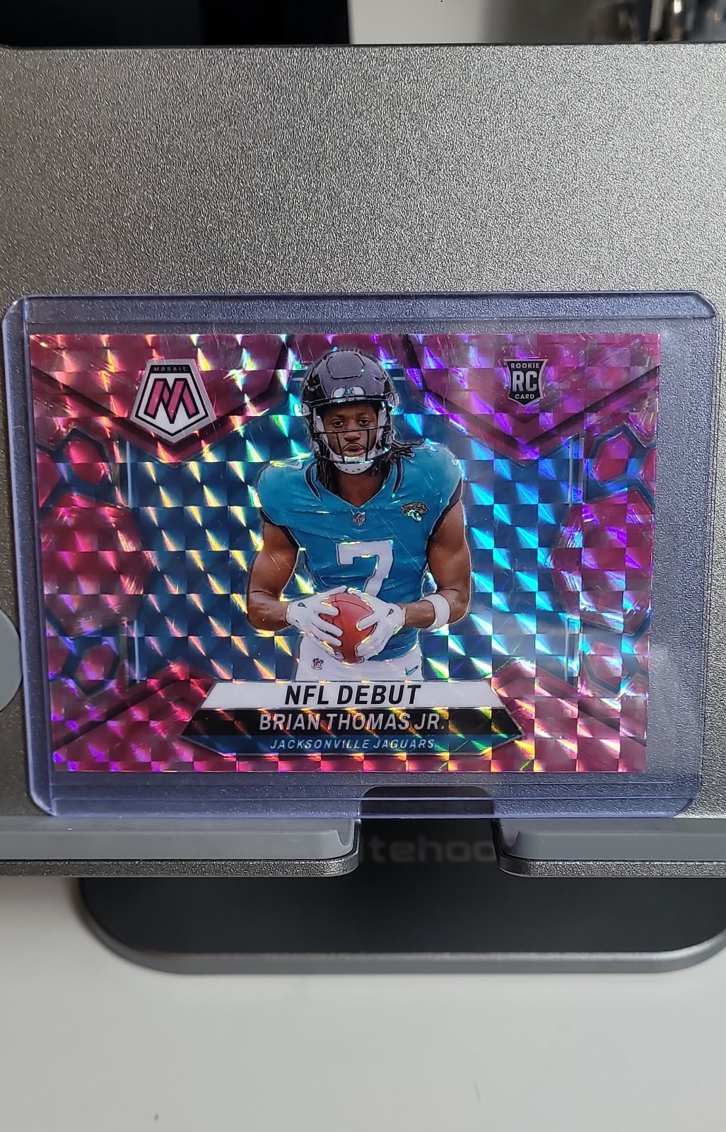 2024 Panini Mosaic - NFL Debut Brian Thomas Jr. #282 Camo Pink Mosaic Prizm (RC)