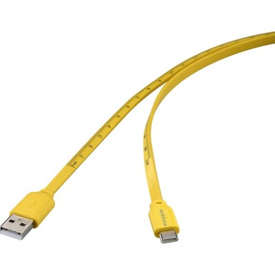Renkforce RF-6721076 USB 2.0 USB Cable With USB-C Plug & USB-A Plug 1M Yellow