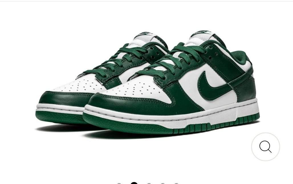 NIKE Dunk Low "Team Green" Michigan State Spartans, zapatos para hombre, zapatillas