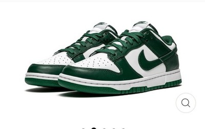 NIKE DUNK LOW ''TEAM GREEN  Michigan State Spartans , men s shoes , sneakers
