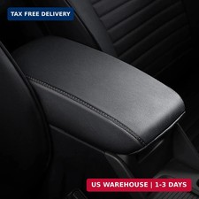 AOMSAZTO Leather Center Console Armrest Cover for 2020-2023 Corolla Toyota Black