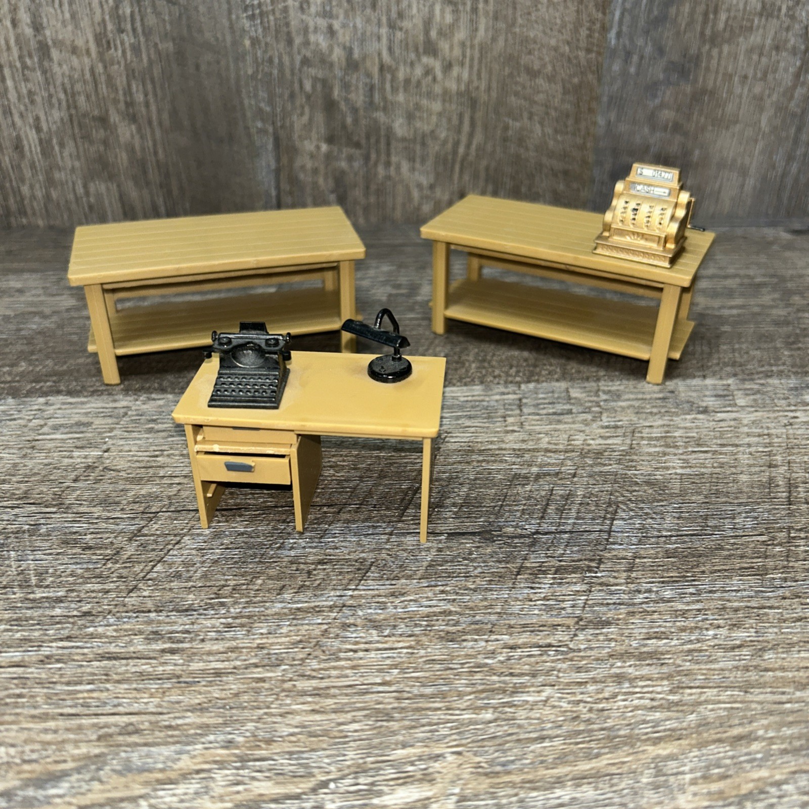 Miniature Doll House Office Furniture Lot General Store