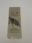 Reunion Ribbon- Co D 5th Vermont Infantry Regt- Permanent Member Organization
