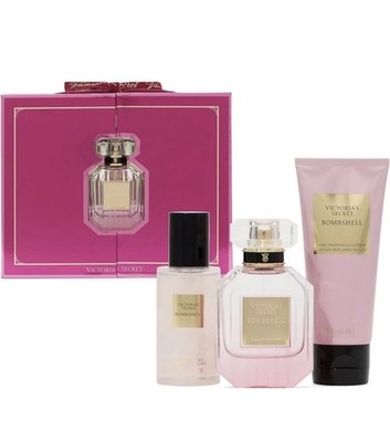 BOMBSHELL Victoria s Secret Gift Set 3PC Perfume EDP Eau De Parfum 1.7 oz 50 ml