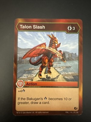 BAKUGAN Pyrus TALON SLASH Card 110_CO_BB