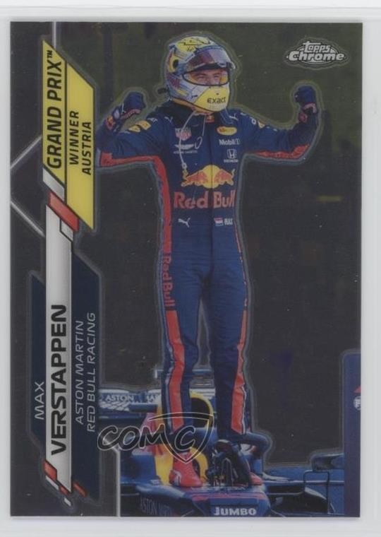 2020 Topps Chrome Formula 1 Grand Prix Winners Max Verstappen #141 15wb