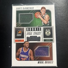 2018-19 Contenders Rookie Ticket Dual Swatches  Donte DiVincenzo & Mikal Bridges