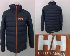 Helly Hansen Down Jacket Girls L (16) Navy Blue Puffer Ski/Snowboard #J4072