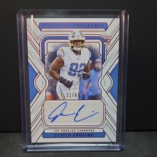 Panini National Treasures Justin Eboigbe Chargers Rookie Autograph /92