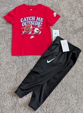 NWT NIKE Size 4T Athletic Jogger Pants Athletic Baseball Shirt