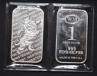 Two 1 oz (2oz) silver bar Westminster Mint .999 fine silver Crowned Lion