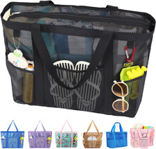 Large Mesh Beach Bag for Women, Oversized Beach tote Swim Pool Bag