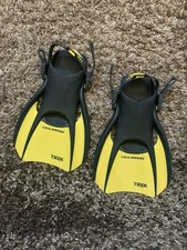 US Divers Trek Adult Travel Series Fin Dual Composite Vented Blade Size M 7-10