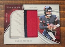 2022 Panini Immaculate Collection Kyler Murray Patches /25 3 color Jumbo Patch