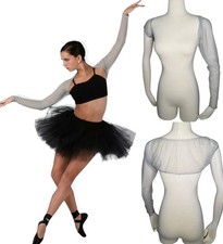 Abstract SHRUG ONLY GRAY Child 6x7 Dance Costume Sheer Bolero Cardigan Ballet