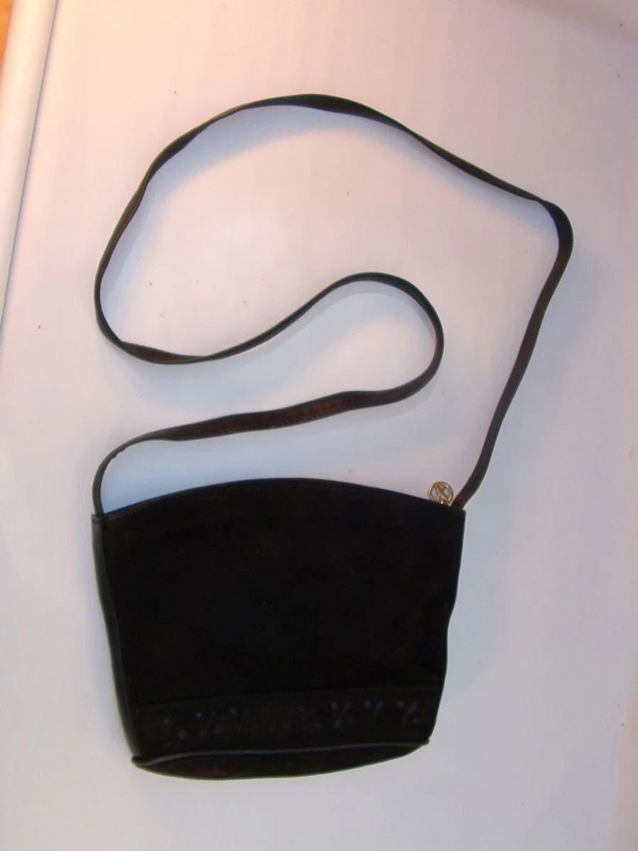 Paloma Picasso suede handbag purse shoulder bag combined S H