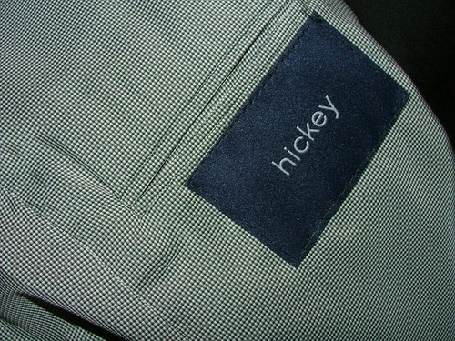 NEW WT $895 HICKEY BY HICKEY FREEMAN SUIT SIZE 41 L 35 X 32 100% WOOL BLACK #280 - Picture 8 of 12