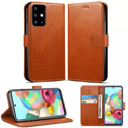 Coque pour Samsung A10 A20 A51 A50 A70 Cuir PU Portefeuille Magnétique Support à Rabat - Photo 6 sur 19