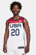Nike Team USA Olympic 2020 Home Limited "United" Basketball Jersey Mens Size-L