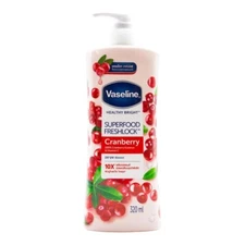 Vaseline Healthy Bright Superfood Freshlock Cranberry Body Lotion 320mL 10.8oz