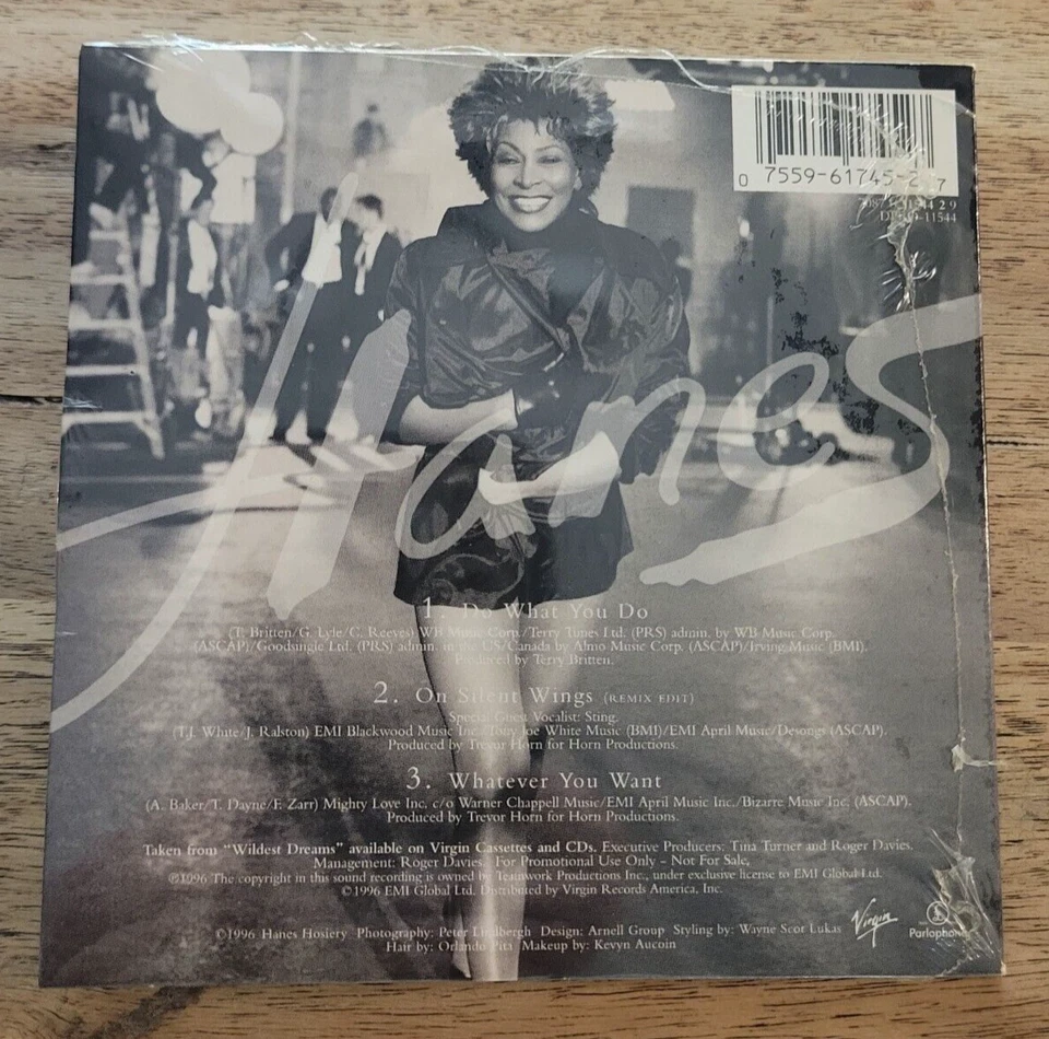 Новый запечатанный Тина Тернер-Hanes коллекционное издание 3 песни промо сэмплер компакт-диск - Изображение 2 из 3