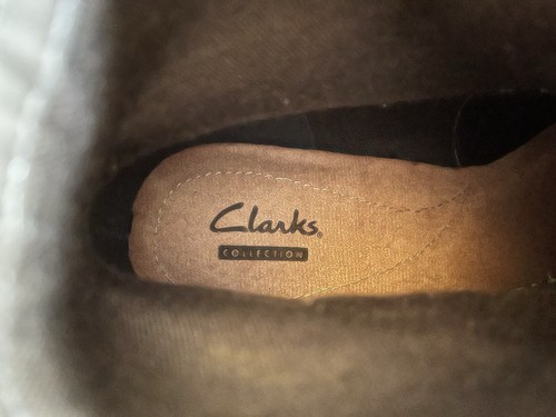 CLARKS LADBROKE MAGIC TAUPE SUEDE LEATHER ANKLE BOOTS UK 6.5 EU 40 VGC PULL ON - Picture 7 of 7