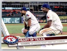 2017 Topps Series 2 Heart Of Texas Team Card Base Card Set Break Rangers #566