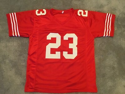 UNSIGNED CUSTOM Sewn Stitched Christian McCaffrey Red Jersey M, L, XL, 2XL